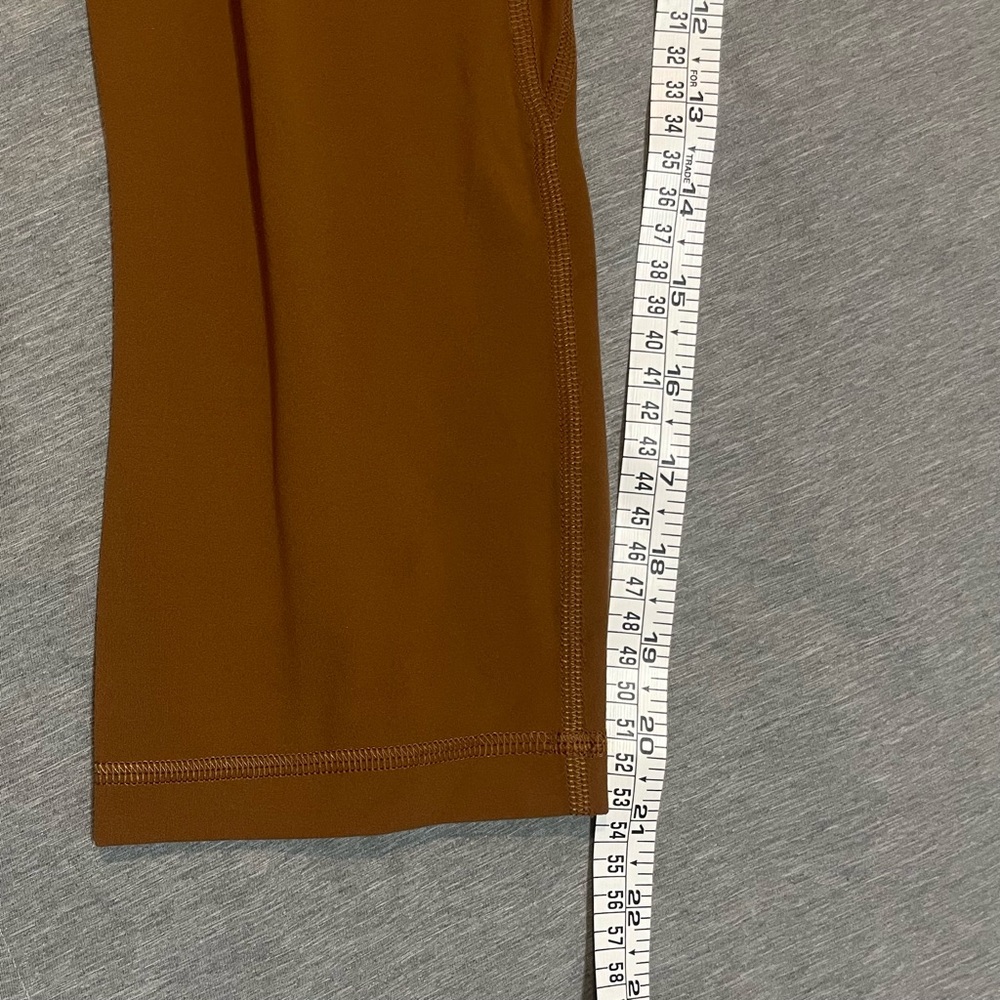 Lululemon Align High-Rise Crop Leggings Copper Brown Size 10 - Picture 5 of 6